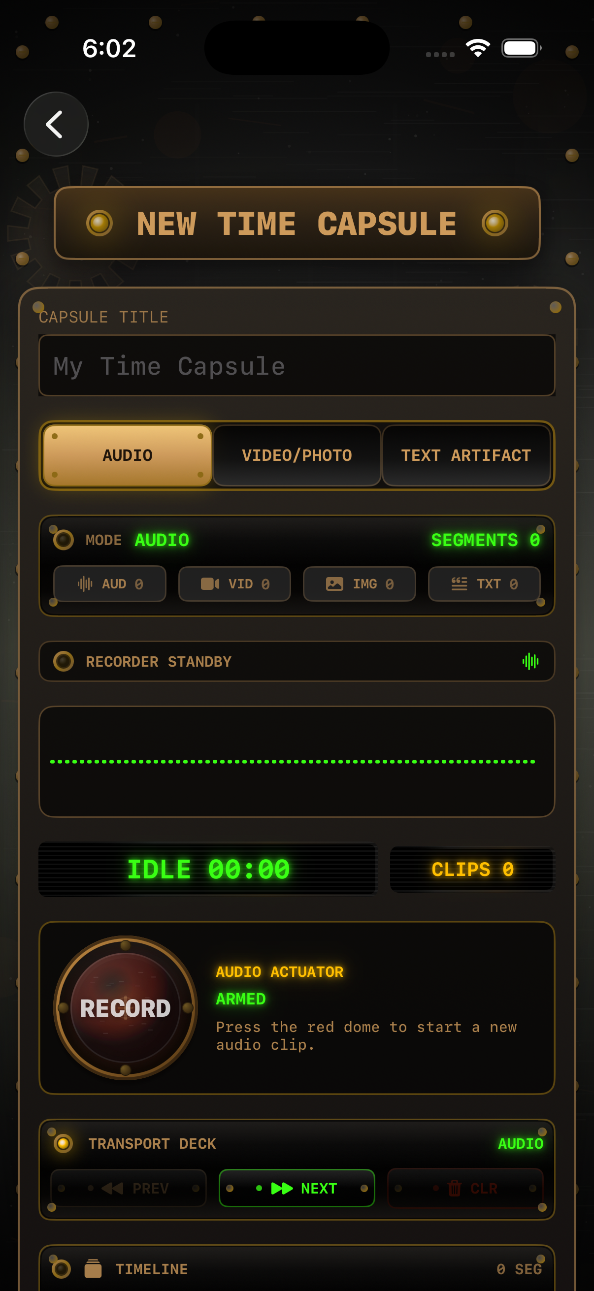 Capsule Self interface
